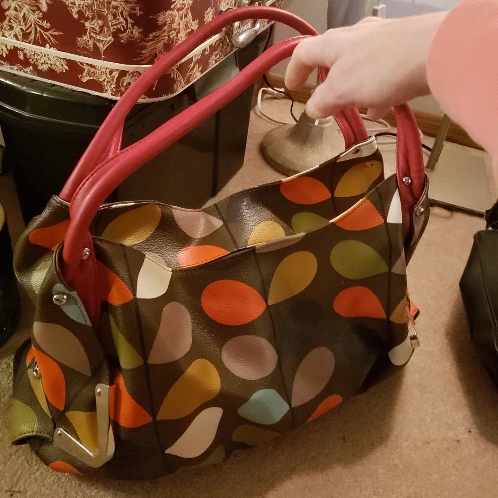 Fall/Autumn Polka dot "All-around" Purse - Picture 1 of 8